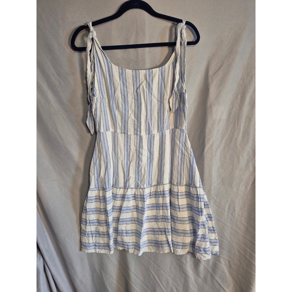Altard State Blue Striped Tie Strap Sleeveless Mini Dress -‎ Women's